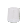 Tumbler gehamerd transparant (set van 4)