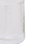 Tumbler gehamerd transparant (set van 4)
