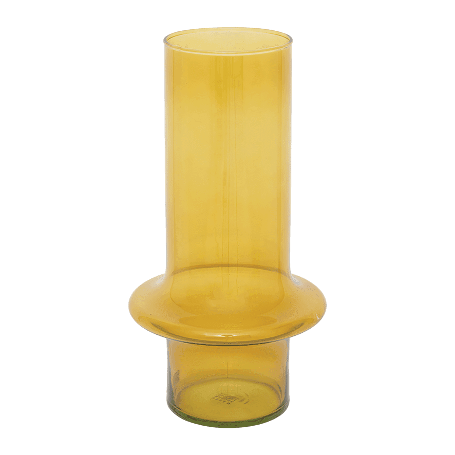 Vaas van gerecycled glas