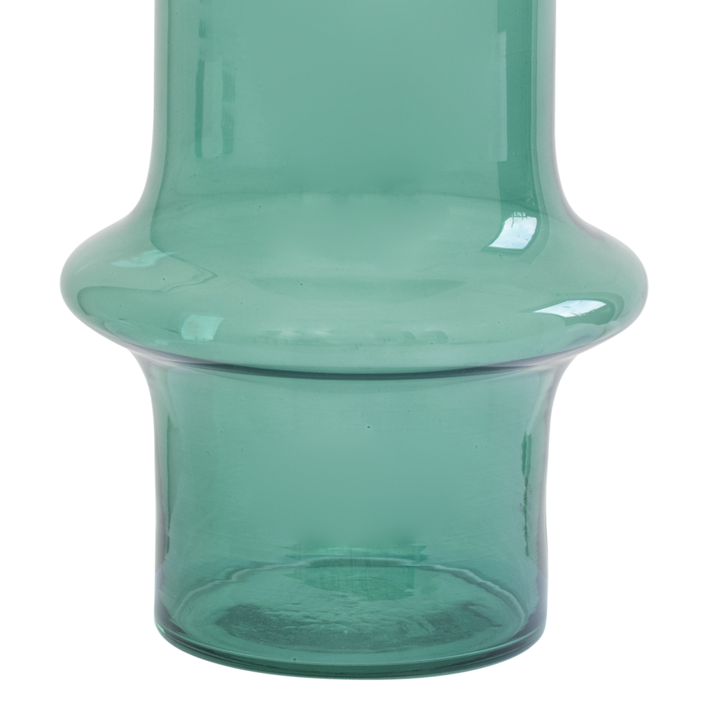 Vaas van gerecycled glas