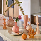 Vaas van gerecycled glas