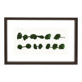 Grote zwevende fotolijst van walnoot