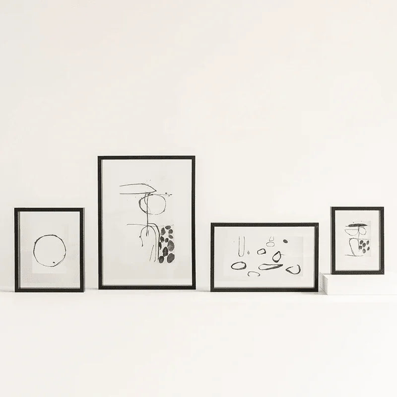 Drijvende esthetische fotolijst M, zwart