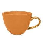Good Morning cappuccino-/theekop Ø11 cm - karamel (set van 4)