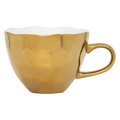 Good Morning kopje cappuccino/thee Ø11 cm - goud (set van 4)