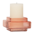 Theelichthouder XL Isla Quartz Roze
