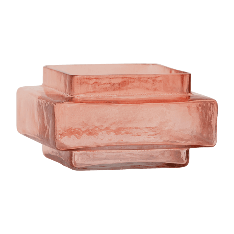 Theelichthouder XL Isla Quartz Roze