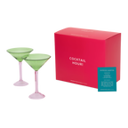 Martiniglas, set van 2, in geschenkverpakking