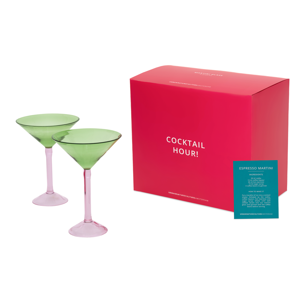 Martiniglas, set van 2, in geschenkverpakking