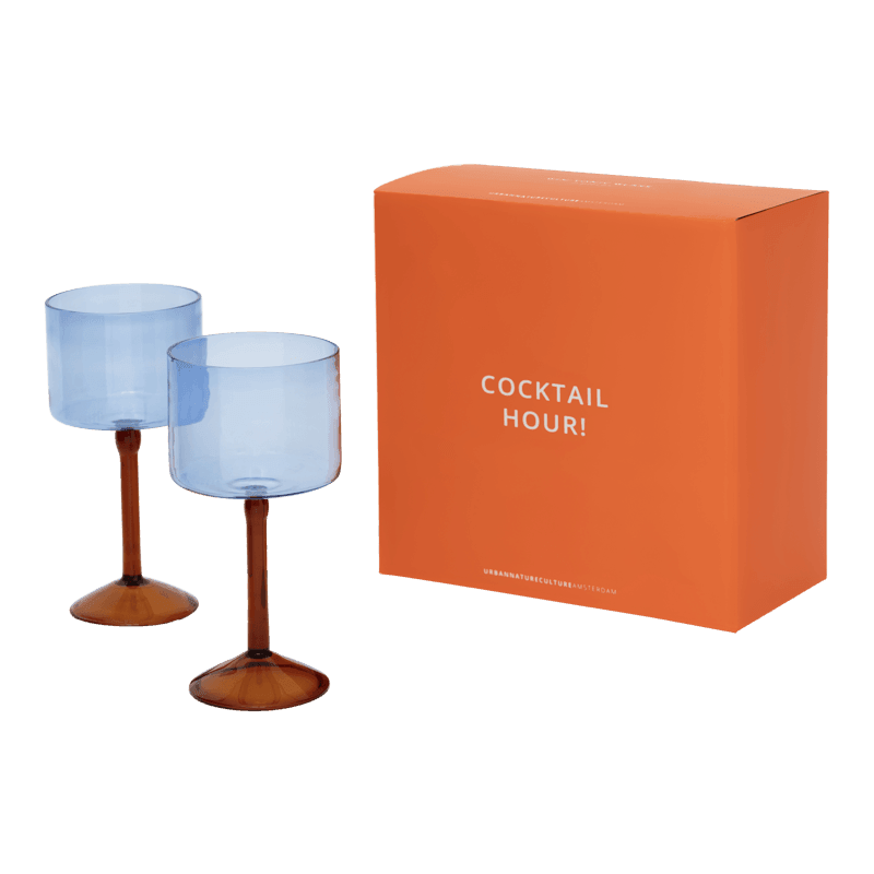 Gin-tonic cocktailglas, set van 2, in cadeauverpakking