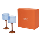 Gin-tonic cocktailglas, set van 2, in cadeauverpakking