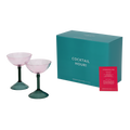 Set van 2 coupecocktailglazen in cadeauverpakking