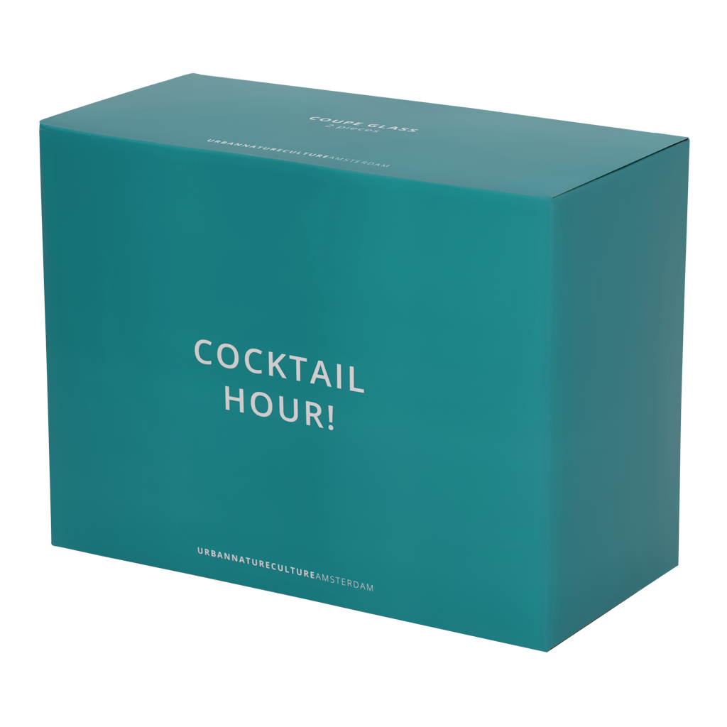 Set van 2 coupecocktailglazen in cadeauverpakking