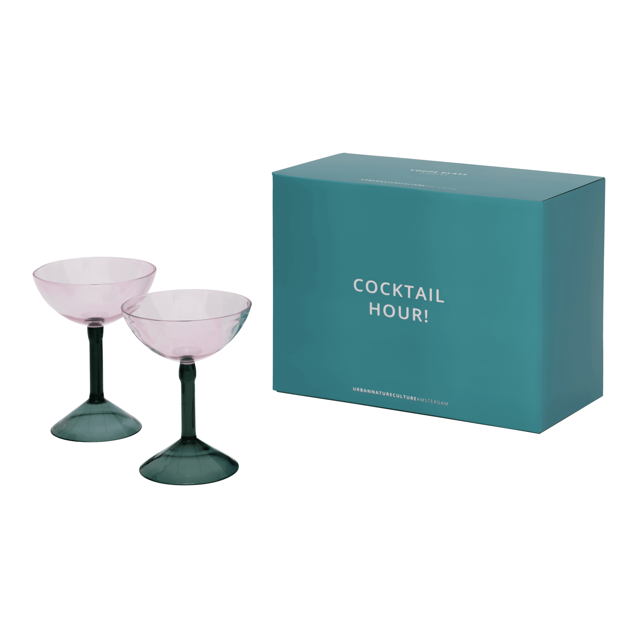 Set van 2 coupecocktailglazen in cadeauverpakking