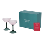 Set van 2 coupecocktailglazen in cadeauverpakking