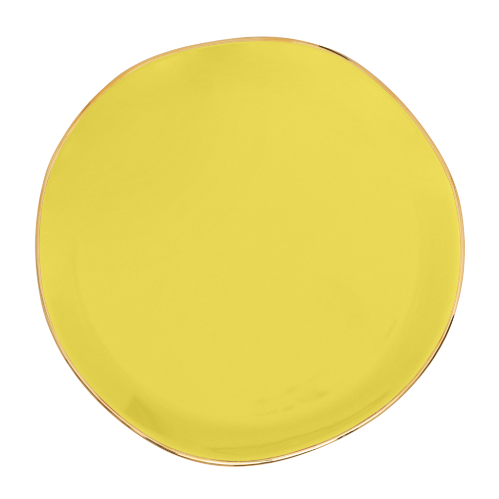 Good Morning-bord Limelight, Ø17 cm (set van 4)