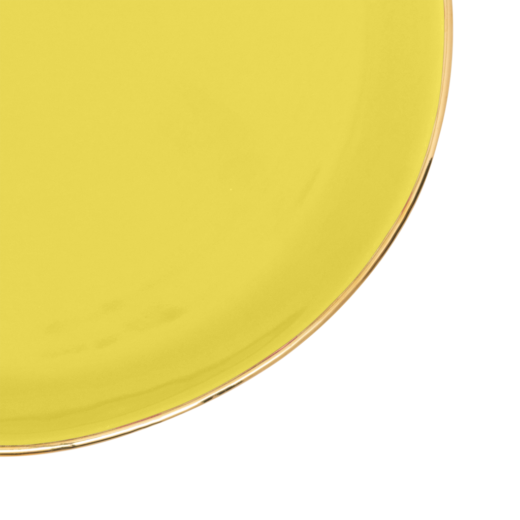 Good Morning-bord Limelight, Ø17 cm (set van 4)