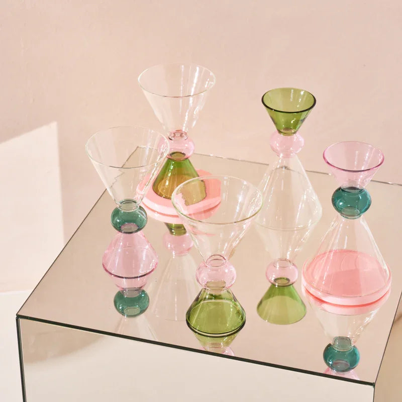 Wijnglas Ayo, lichtgroen (set van 4)
