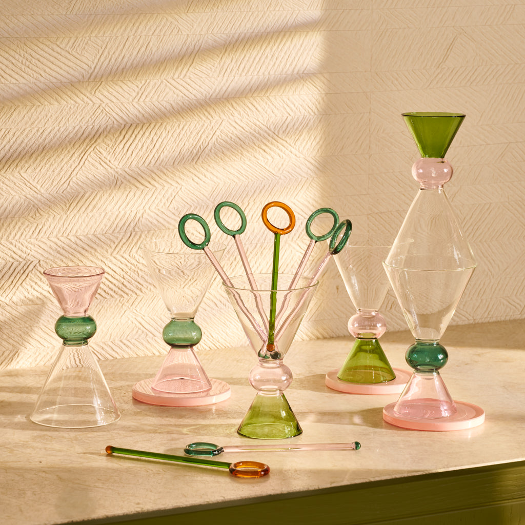Wijnglas Ayo, roze (set van 4)