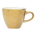 Good morning koffiekopje goud (set van 4)