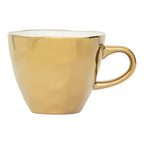 Good morning koffiekopje goud (set van 4)
