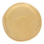Soucoupe dorée «Bonjour» (lot de 4)