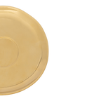 Soucoupe dorée «Bonjour» (lot de 4)