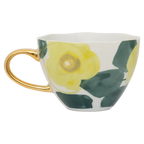 Good Morning-kopje cappuccino/thee, bloemenprint, Limelight