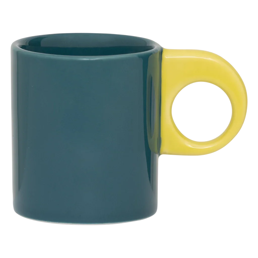 Espressokopje Nissa, groene reiger