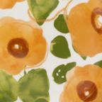 Good Morning bord Floral Art karamel, Ø17 cm