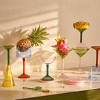 Glazen onderzetters, set van 4, in geschenkverpakking