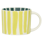 LINDA. x UNC mok Tazza met bedrukte strepen aan binnen- en buitenzijde A (set van 4)