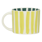 LINDA. x UNC mok Tazza met bedrukte strepen aan binnen- en buitenzijde A (set van 4)