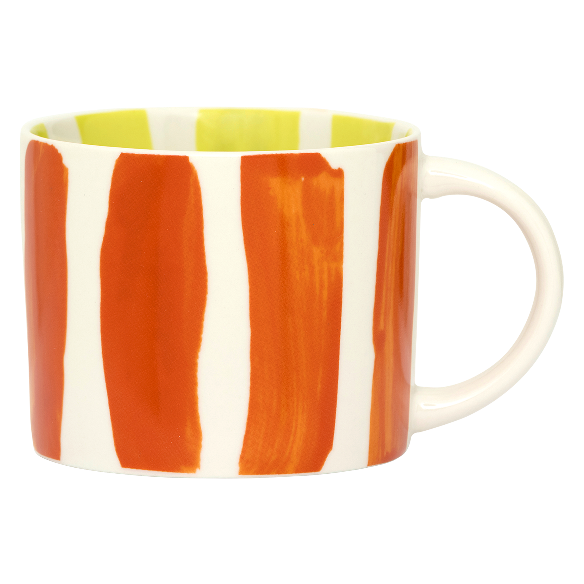 LINDA. x UNC mok Tazza met bedrukte strepen aan de binnen- en buitenkant B (set van 4)