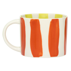 LINDA. x UNC mok Tazza met bedrukte strepen aan de binnen- en buitenkant B (set van 4)