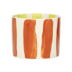 LINDA. x UNC mok Tazza met bedrukte strepen aan de binnen- en buitenkant B (set van 4)
