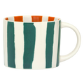 LINDA. x UNC mok Tazza met bedrukte strepen aan binnen- en buitenzijde C (set van 4)