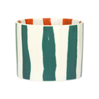 LINDA. x UNC mok Tazza met bedrukte strepen aan binnen- en buitenzijde C (set van 4)