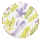 Good Morning-kopje voor cappuccino/thee en bordje Liatris/Kusha, set van 4, in cadeauverpakking