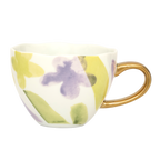 Good Morning-kopje voor cappuccino/thee en bordje Liatris/Kusha, set van 4, in cadeauverpakking