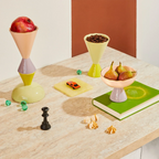 Good Morning hoge dessertcoupe, lichtgroen