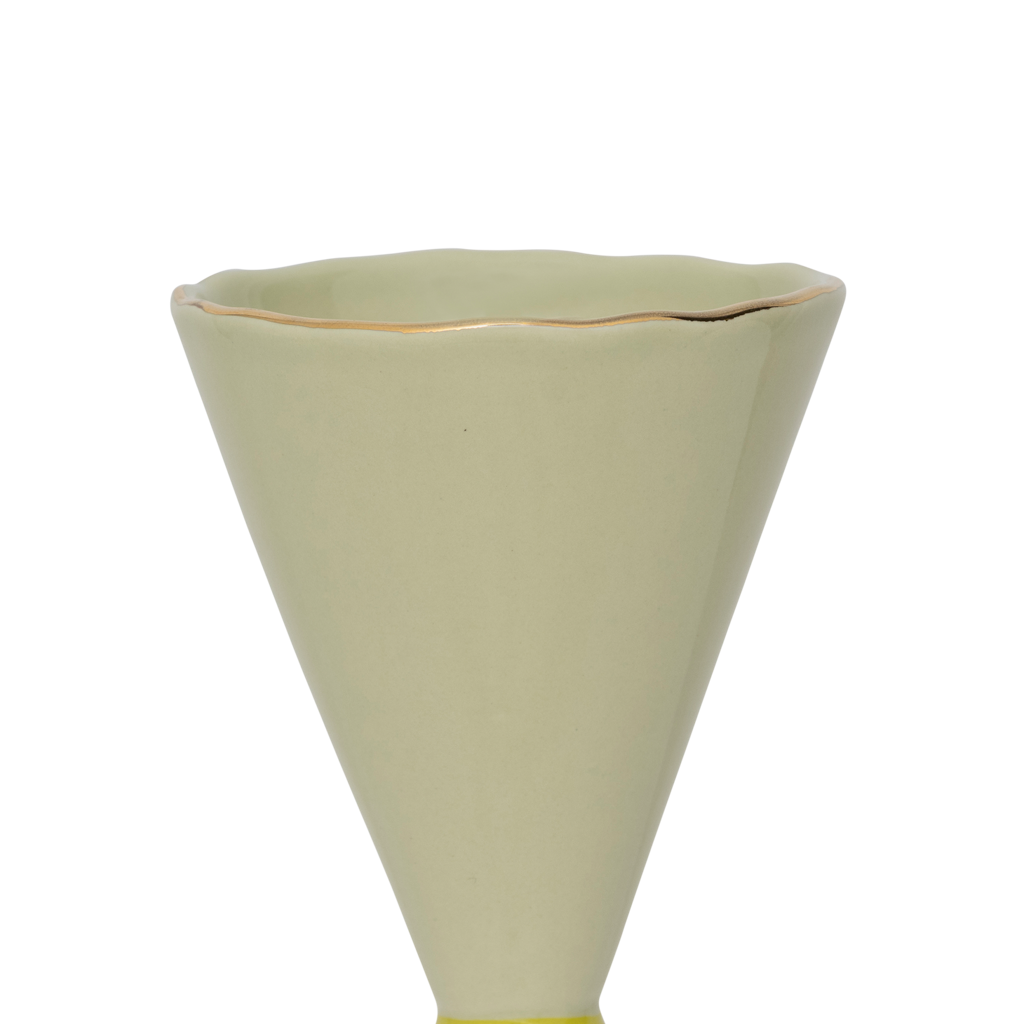 Good Morning hoge dessertcoupe, lichtgroen