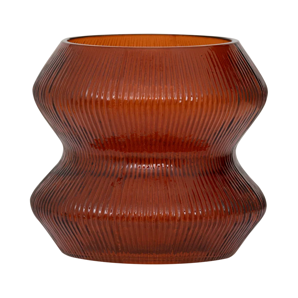 XL waxinelichthouder Skye, diep oranje