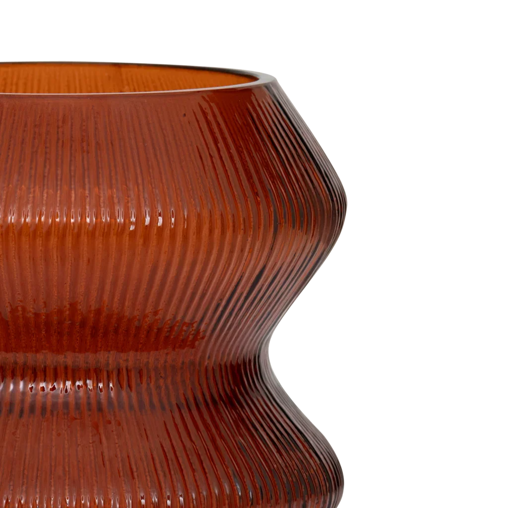 XL waxinelichthouder Skye, diep oranje