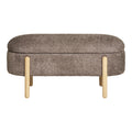 Branca-bank - bank met opbergruimte, bruin/naturel 97x40x48 cm, HN1237