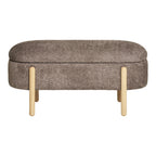 Branca-bank - bank met opbergruimte, bruin/naturel 97x40x48 cm, HN1237
