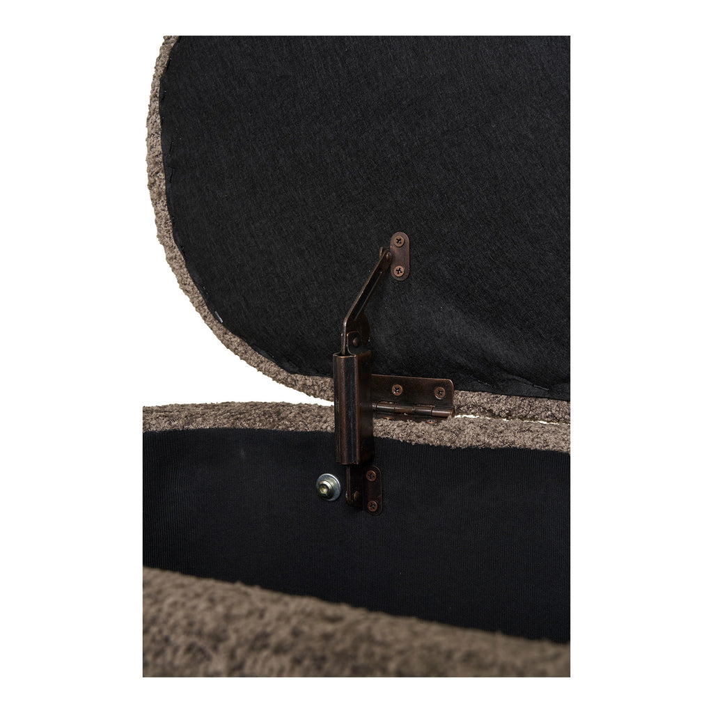 Branca-bank - bank met opbergruimte, bruin/naturel 97x40x48 cm, HN1237