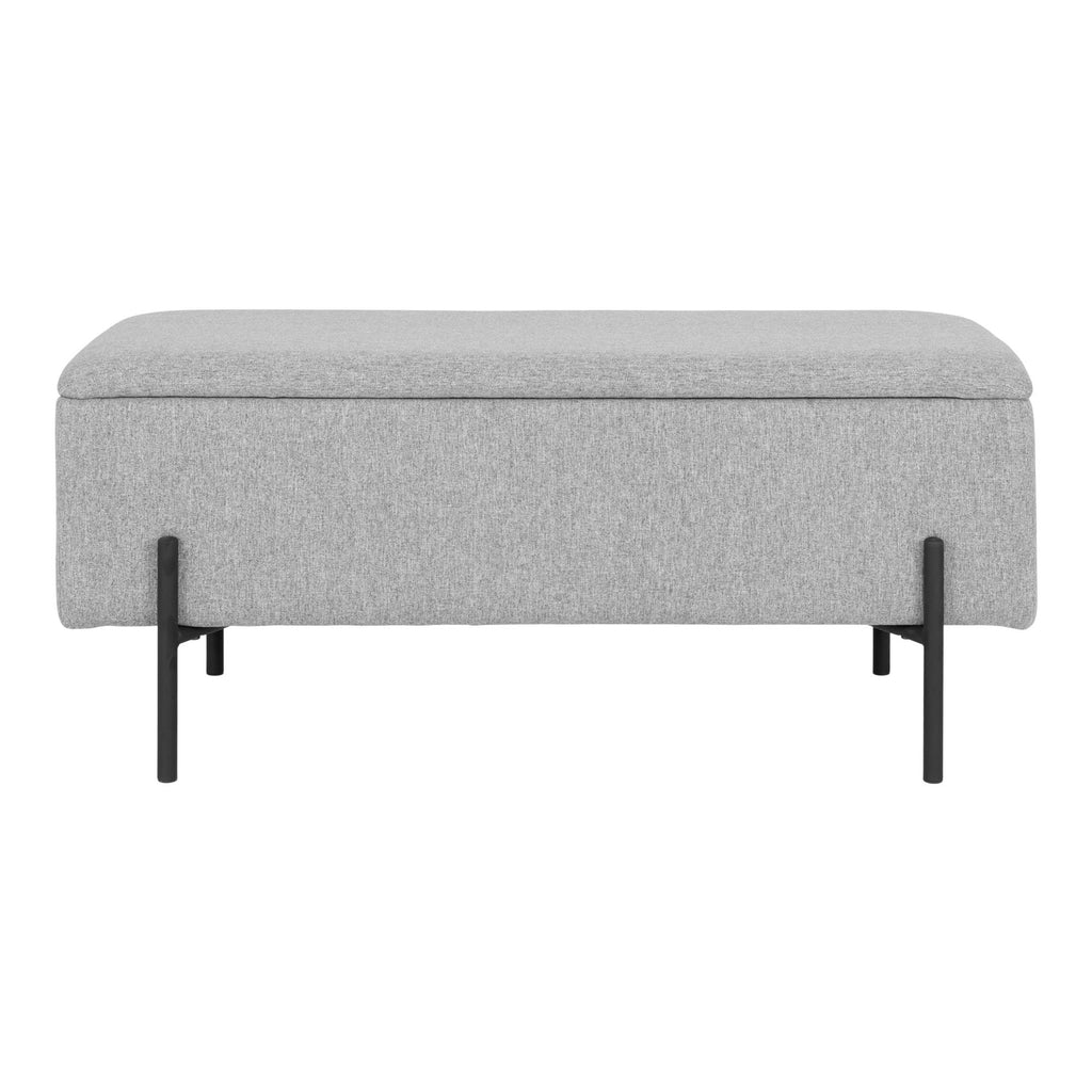 Watford Bench - bank met opbergruimte, lichtgrijs 95x36,5x43 cm, HN1275
