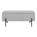 Watford Bench - bank met opbergruimte, lichtgrijs 95x36,5x43 cm, HN1275