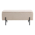 Watford Bank - bank met opbergruimte, bouclé, beige 95x36,5x43 cm, HN1233